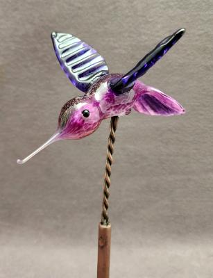 #03112416 hummingbird on yard stake 8''Hx4''Wx5.5''L $145