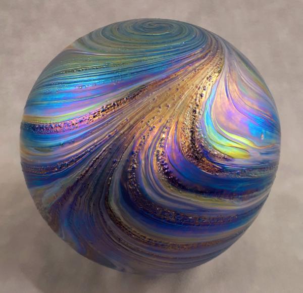 #05192507 Med Float 6.25'' Zig-Zag design Iridised $70.00