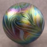 #10262616 glass float Starry Night design 6'' Iridised $80.00