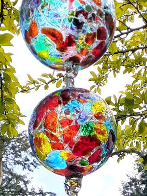 #05032503 Hanging 3 Ball Sculpture 23''Long Lg-7.5'' Med-5.5'' Sm-4'' $200.00 #05032503 Hanging 3 Ball Sculpture 23''Long Lg-7.5'' Med-5.5'' Sm-4'' $200.00