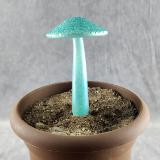 #04152429 mushroom with glass stake 6''Hx4''W $70