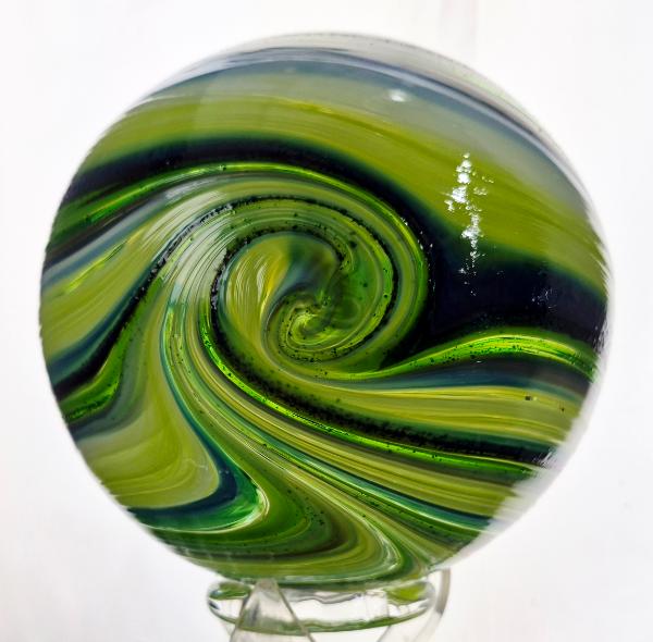 #02072605 Glass Float SeaHawks 12th Man Heart design 6.25'' $80.00