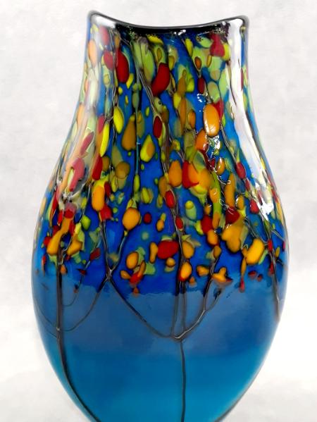 #10012513 Tree Vase fall colors 10.5''HX6.25''WX3.5''D $150.00