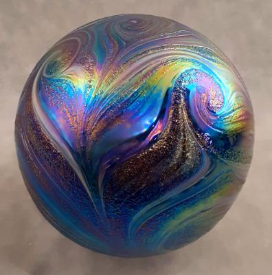#06092505 Starry Night Design Iridised 6.5'' $80.00