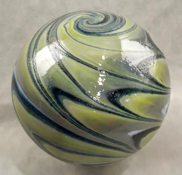 #02012608 Glass Float SeaHawks colors 6.5'' $80.00