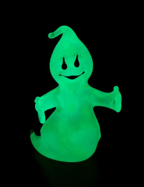 #09082307 GLOW IN THE DARK ghost 7''Hx4.5''W $150