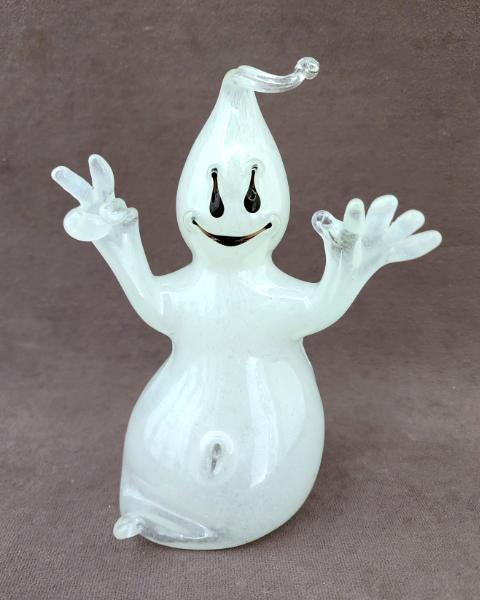 #09112307 GLOW IN THE DARK ghost 8''Hx5.5''W $150