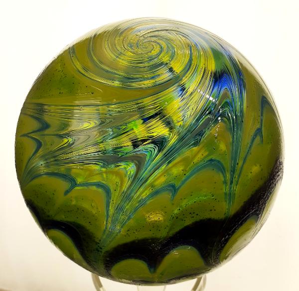 #02012607 Glass Float SeaHawks colors 6.5'' $80.00