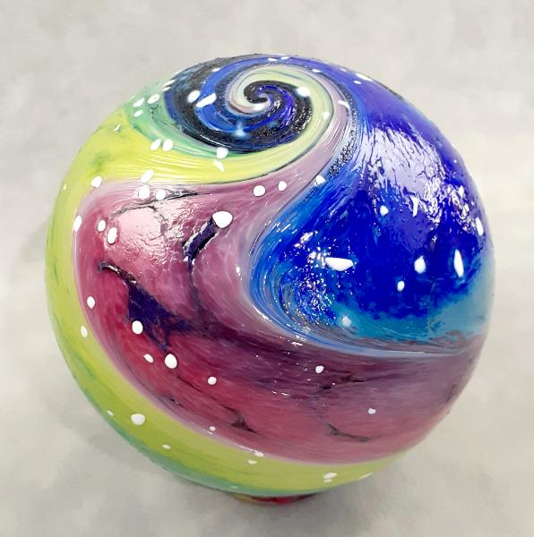 #09062503 Med Float 5,25'' aurora borealis design $90.00