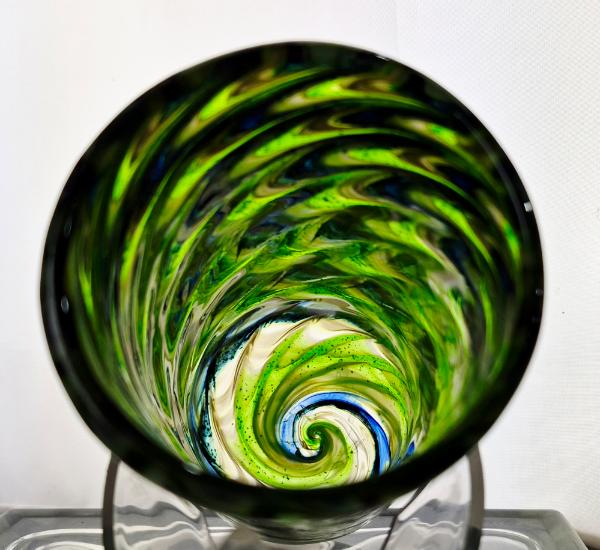 #02062601 drinking glass SeaHawk colors 6.5H''X3''W 18oz $70.00