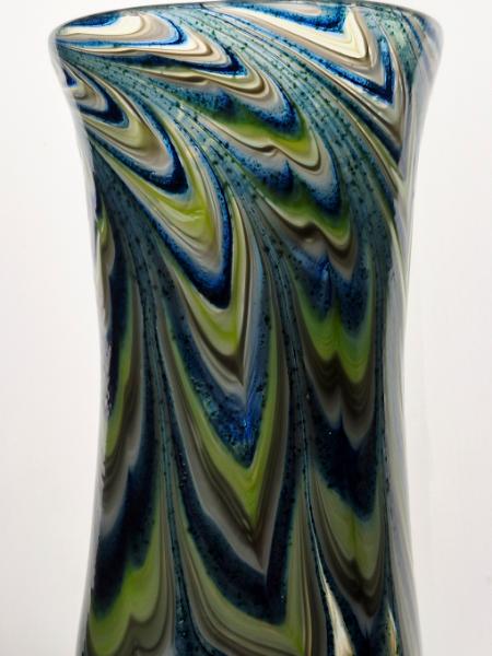 #02062604 drinking glass SeaHawk colors 7H''X3.75''W 22oz $80.00