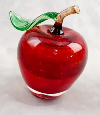 #11152502 Red Apple with stem and leaf 4''HX3.5''W $90.00 #11152502 Red Apple with stem and leaf 4''HX3.5''W $90.00