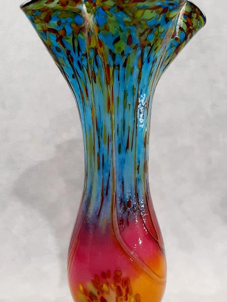 #10012503 Fall Sunset Tree Vase 12''HX6.25''WX3.5''B $200.00