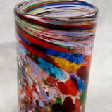 #10012517 drinking Glass confetti colors 5.25''HX3''W $70.00