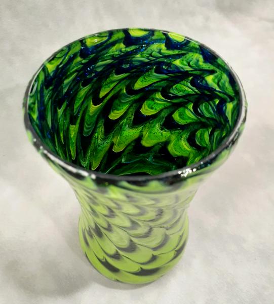 #01072602 Drinking glass SeaHawk colors 6''HX3.5''W $70.00