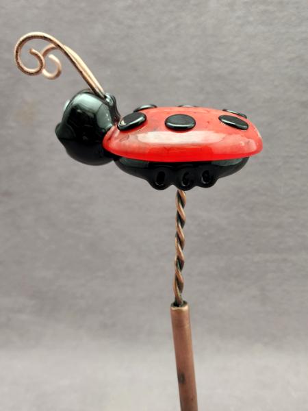 #03262407 ladybug on rod 7.5''Hx3''WX4''L $135