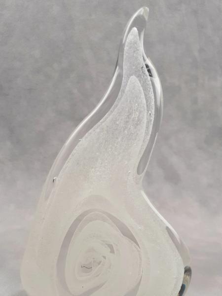 #11242515 Solid Sculpture Glow in the dark flame 7.5''HX4.25''WX2.5''D $180.00