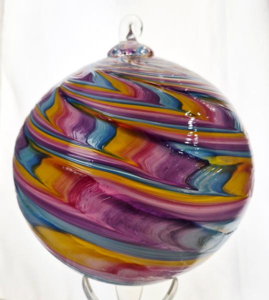#05282607 LG Ornament Rainbow Feather Wave 7.5'' $125.00