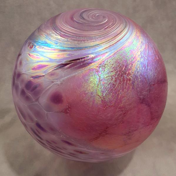 #12042502 XLG float 7.68'' purple aurora Iridised $125.00