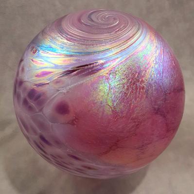 #12042502 XLG float 7.68'' purple aurora Iridised $125.00