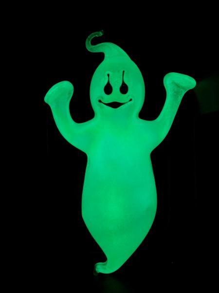 #09252305 GLOW IN THE DARK wall hanging ghost 9''Hx5''W $150