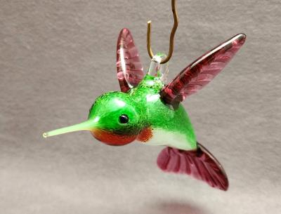 #03082412 hummingbird hanging 3''Hx3''Wx6''L $135