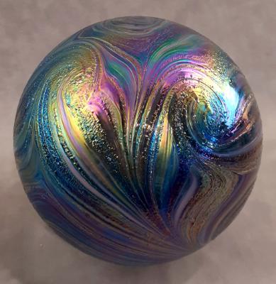 #06092504 Starry Night Design Iridised 6.5'' $80.00