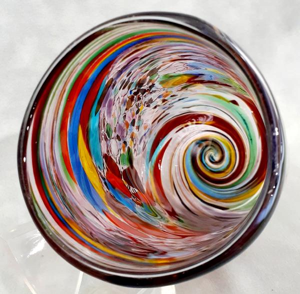 #10012517 drinking Glass confetti colors 5.25''HX3''W $70.00