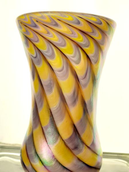 #01072607 Drinking glass UW colors Iridised 6''HX3.5''W $80.00