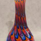 #12152505 Vase 7.5''HX4''W rainbow Tie-die design $115.00