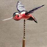 #03082422 hummingbird on yard stake 7.5''Hx4.5''Wx6''L $145