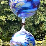 #07042511 Four Hanging Ball Sculpture Iridised  Lg-6.75'' Med-6'' Sm-4.5'' Xsm-3.5'' 31'' Long $250.00