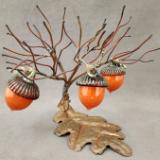 #11142305 acorn sculpture 8''H x12''W x 7''L $350