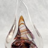 #11172501 Solid Glass Sculpture Glows in the Dark 7''HX4.25''WX2.25''D $150.00