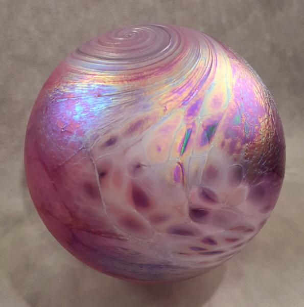 #12042502 XLG float 7.68'' purple aurora Iridised $125.00