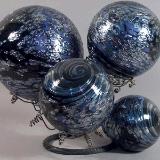 Black and Blue Silvered