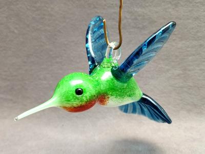 #03112402 hummingbird hanging 3''Hx3''Wx5.5''L $135