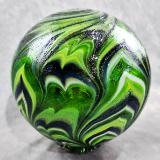 #02072604 Glass Float SeaHawks 12th Man sound wave design 6.58'' $80.00