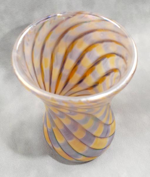 #01072607 Drinking glass UW colors Iridised 6''HX3.5''W $80.00