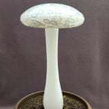 #04052407 LG mushroom with glass stake 12''Hx6''W $100