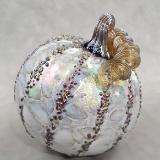 #10242503 Pumpkin Iridised Med 4'' to 5'' $55.00