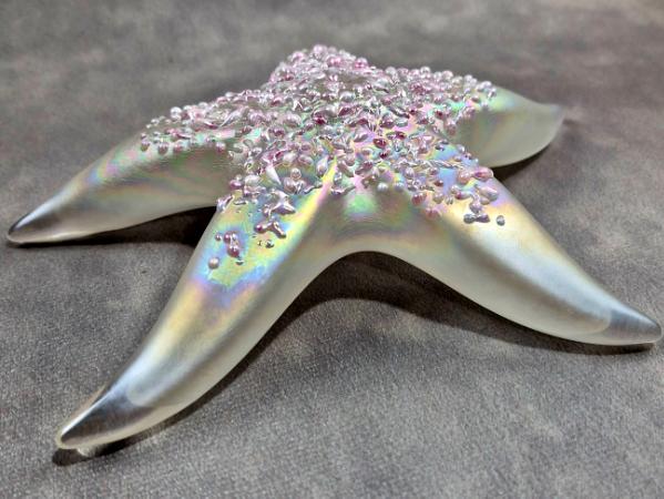 #02252605 Starfish Glows in the dark 7'' W Iridised  $100.00