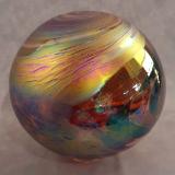 #07302502 Lg Float 7.75'' Iridised Persian Design $90.00