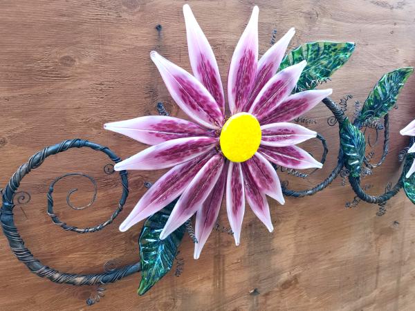 #07302201 wall flower sculpture 23''Hx63''W $2750