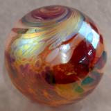 #04182502 Med Float 6.25'' Persian Design Iridised $65.00