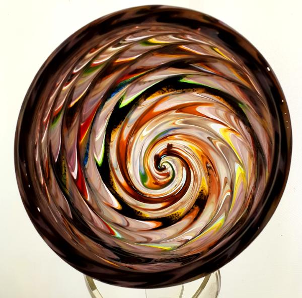 #01102601 Bowl Feather twist design 3.5''HX5.5''W $125.00