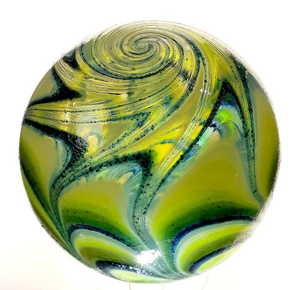 #02012604 Glass Float SeaHawks colors 6.25'' $80.00