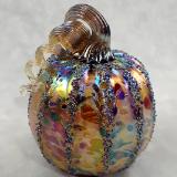 #10242507 Pumpkin Iridised Med 4'' to 5'' $55.00