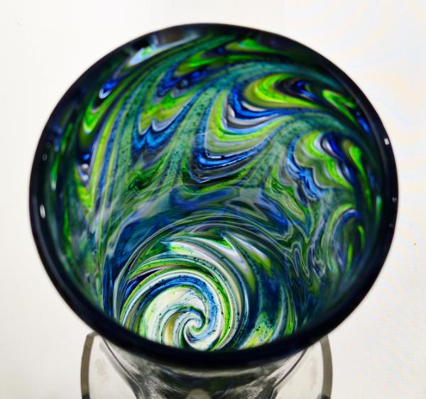 #02062607 drinking glass SeaHawk colors 7.18H''X3.25''W 22oz $80.00