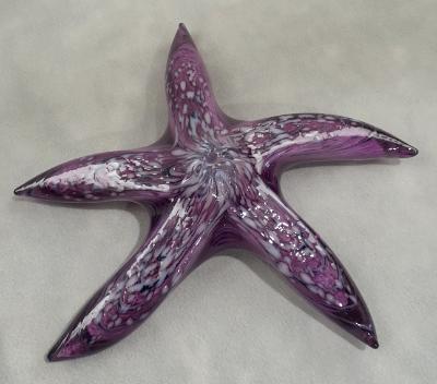 #01102623 Starfish purple with wall hanger 7.5'' $90.00